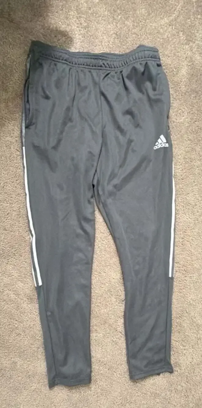 Adidas Tiro 21 Aeroready Gray 3-Stripes Track Pants Men's XL